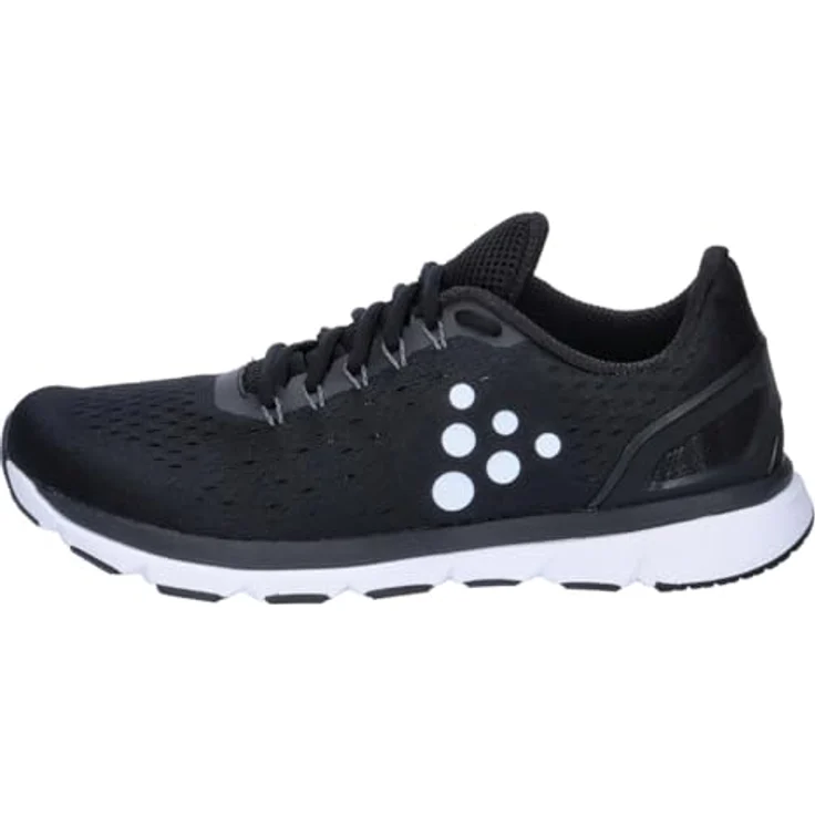 Craft V150 Engineered Laufschuhe Herren, leichter Laufschuh mit hervorragender Flexibilität und Vibram®-Sohle, Schwarz / Weiß – Bild 2