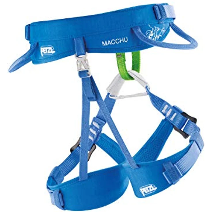 PETZL MACCHU Klettergurt für Kinder unter 40 kg, verstellbar, Blau, Einheitsgröße – Bild 3