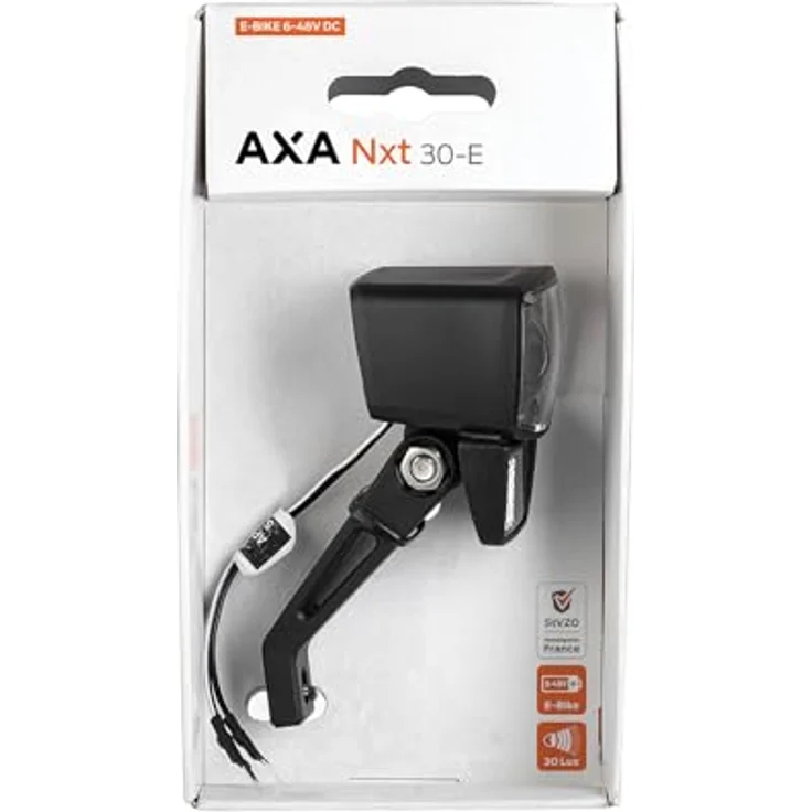 AXA E-Bike LED Scheinwerfer Nxt 30, 30 Lux, schwarz, SB-Verpackung – Bild 5