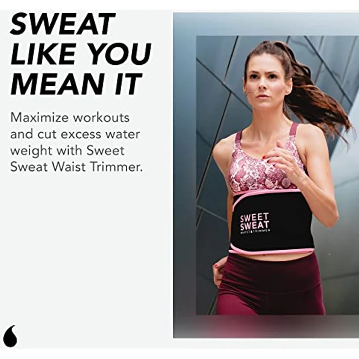 Sports Research Sweet Sweat Taillentrimmer mit Probe von Sweet Sweat Workout Enhancer Gel, Größe M – Bild 4