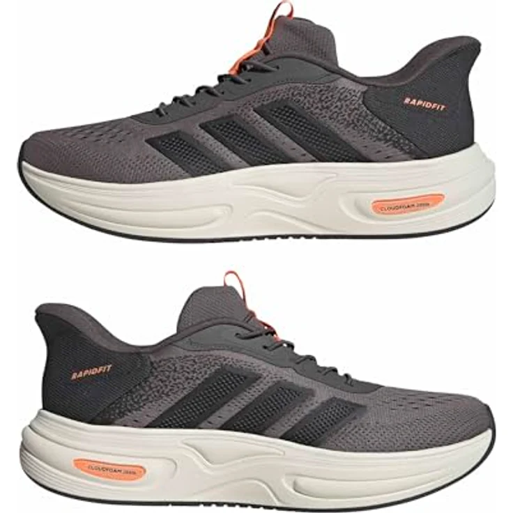 adidas Cloudfoam Luxxion Sneaker Grau, bequeme Laufschuhe mit Rapidfit Fersenkappe und Cloudfoam Zwischensohle – Bild 6