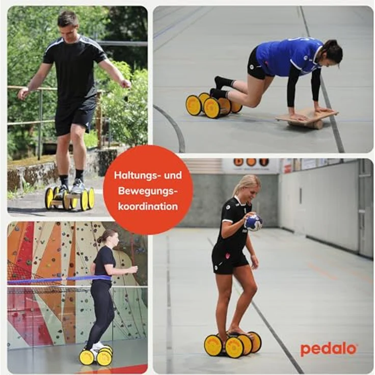 Pedalo pedalo®-Classic, Balance Trainer aus Holz mit Ganzkörpertraining, schwarz, geeignet für Kinder und Erwachsene bis 200 kg Belastbarkeit – Bild 4