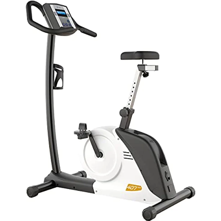 Ergo Fit Ergometer Cycle 407 Med, Fahrradergometer mit pulsgesteuerten Trainingsprogrammen, extra breitem Durchstieg, und 13,22 kg Schwungmasse – Bild 1