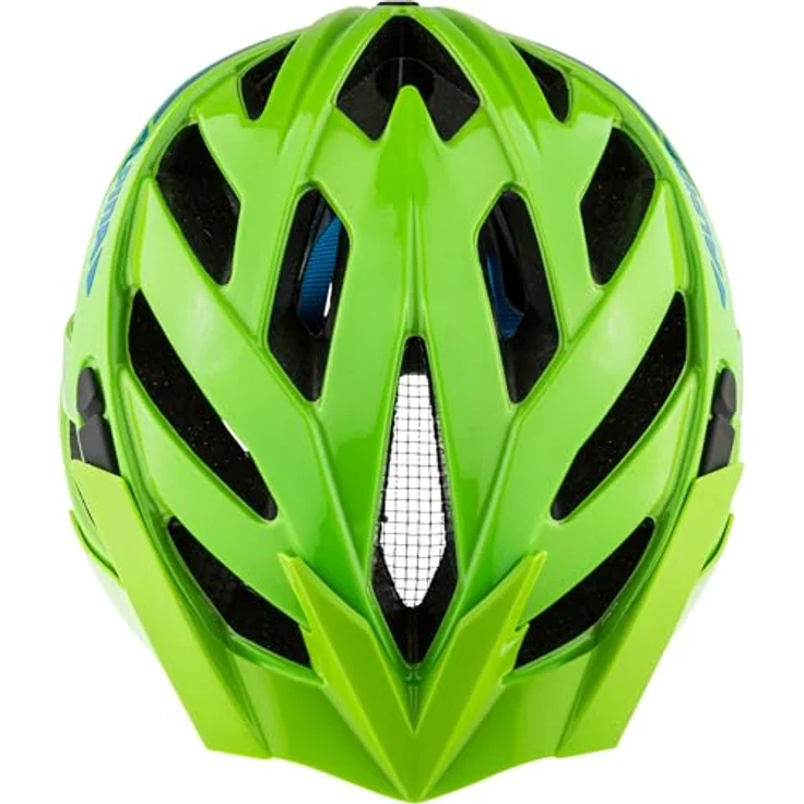 Alpina Panoma 3.0, Fahrradhelm für schmale Köpfe, Green-Blue Gloss, mit 23 Lufteinlässen für optimale Belüftung – Bild 4