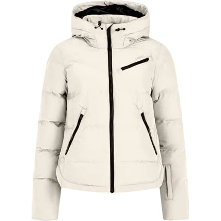 PROTEST PRTLUCID Ski- und Snowboardjacke, 10.000 mm Wassersäule, atmungsaktiv, PFC-frei, Kit Offwhite, Größe 42 – Bild 1