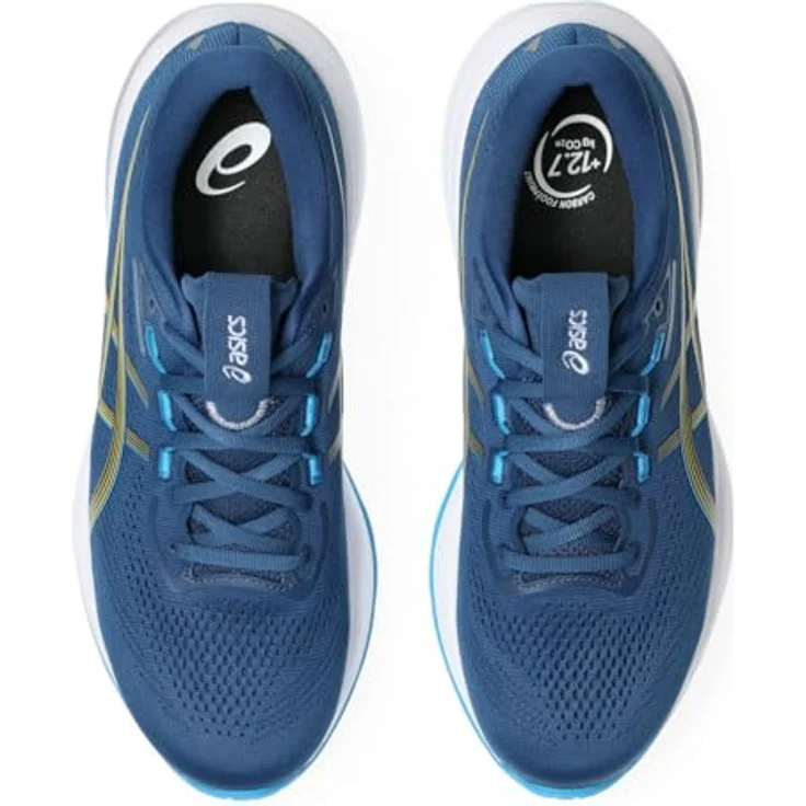 Asics Gel-Cumulus 28, Laufschuhe für Herren mit GEL-Dämpfung, FluidRide-Zwischensohle, Dunkelblau, Größe 44 – Bild 7