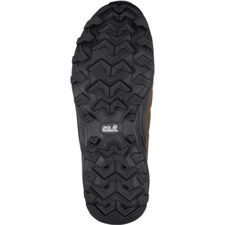 Jack Wolfskin Refugio Texapore, Herren Wanderschuhe, braun, dämpfende EVA-Mittelsohle, Gummisohle für Laufkomfort – Bild 9