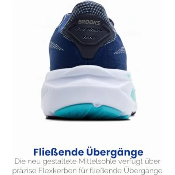 Brooks Ghost 17, Damen Laufschuh in Blau mit hervorragender Dämpfung und atmungsaktivem Obermaterial – Bild 3