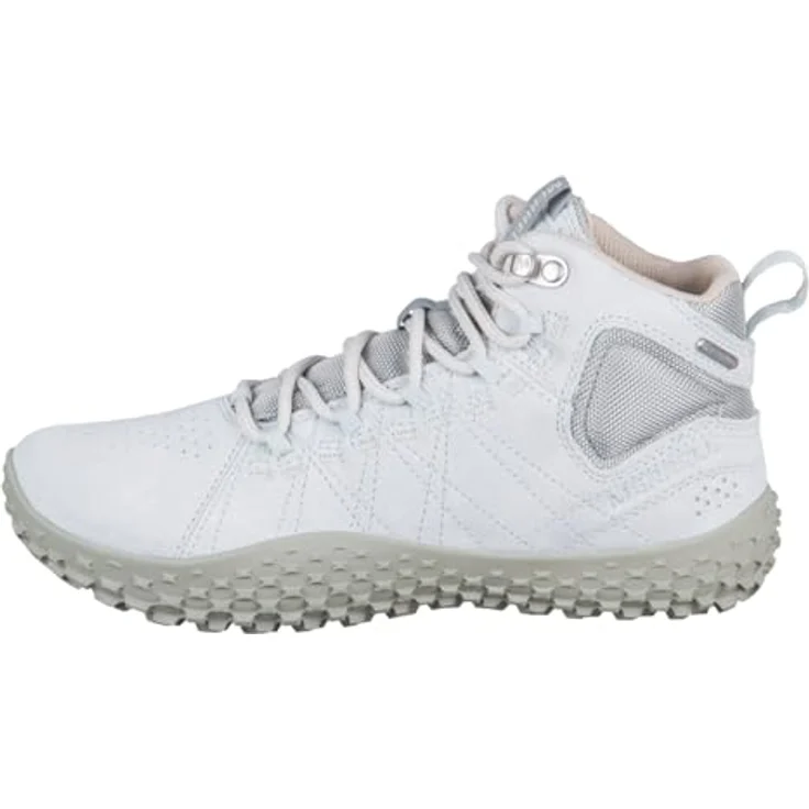 Merrell Wrapt Mid WP Women UK 5, wasserdichte Wanderschuhe mit aggressiver Gummisohle, hellgrau (Farbe Angelite) – Bild 2