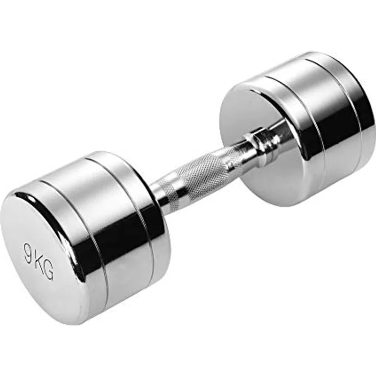 Trendy Sport Chrom Kurzhantel - Ergonomischer Griff, 9,0 KG für Oberkörper- und Armmuskulatur – Bild 4