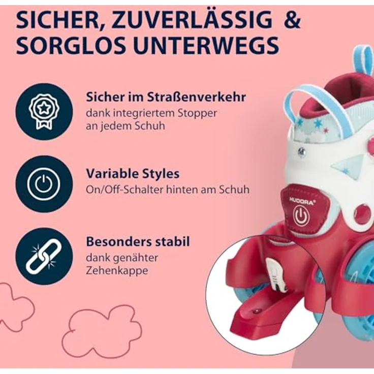 Hudora, Rollschuhe, (26, 27, 28, 29) – Bild 6