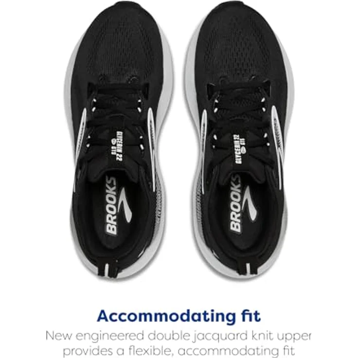 Brooks Glycerin GTS 22, Laufschuhe für Damen mit GuideRails™-Stützsystem, atmungsaktivem Jacquard-Obermaterial, dämpfender DNA Tuned-Zwischensohle, normaler Schuhweite, 10 mm Sprengung – Bild 4