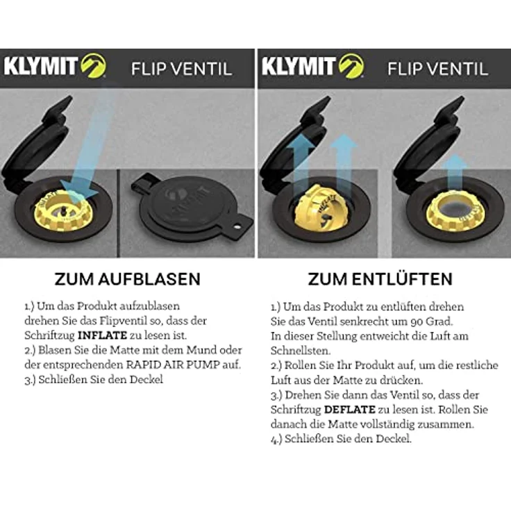 Klymit Static V2, Isomatte mit ergonomischem Design, ultraleicht und kompaktem Packmaß, 183 cm, 463 g – Bild 3