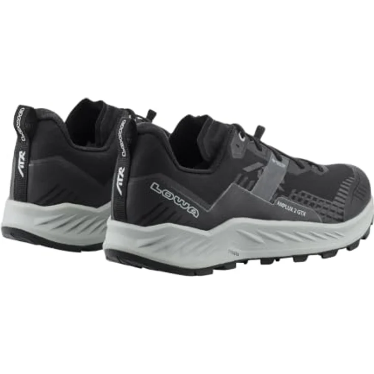 LOWA® AMPLUX 2 GTX Herren Trailrunningschuhe, wasserdicht, grau/schwarz, Größe 43,5 – Bild 4