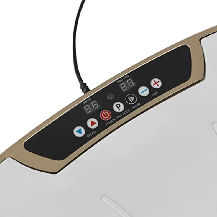 VITALmaxx Vibrationstrainer mit 30 Vibrationsstufen und 3 Programmen und LCD-Display | Ganzkörpertraining zu Hause, inklusive Expanderbänder und Fernbedienung [Champagner] - Preisvergleich – Bild 3