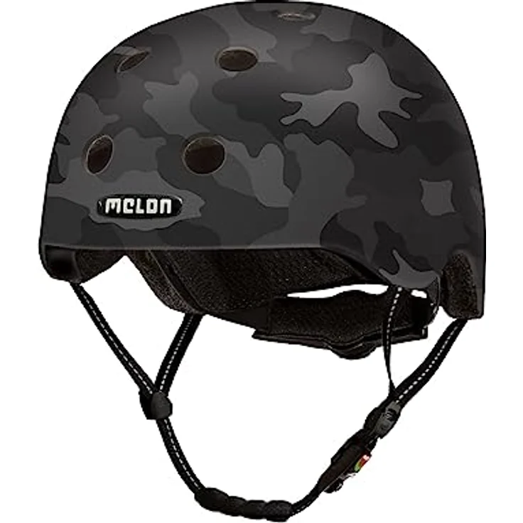 Melon Helm "All Stars" Urban Active, Fahrradhelm mit Magnetverschluss, camouflage blau, extrem leicht und gut belüftet – Bild 1