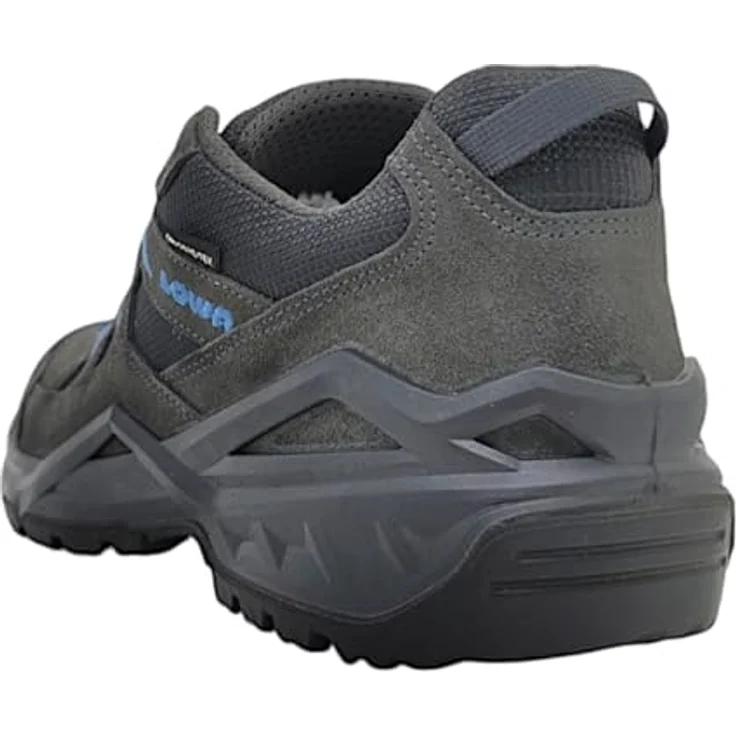LOWA Sirkos Evo GTX Lo, Wanderschuhe aus Veloursleder und Textil, grau, wasserdicht, atmungsaktiv, Größe 46.5 – Bild 4