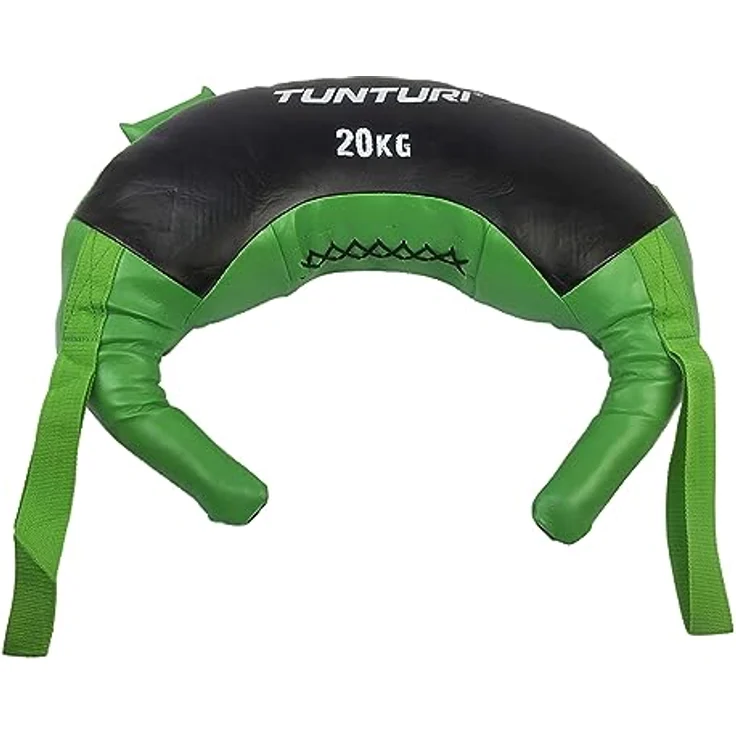Tunturi Bulgarian Bag, Sandsack, Power Bag, 20KG, Grün, für Ganzkörpertraining – Bild 1