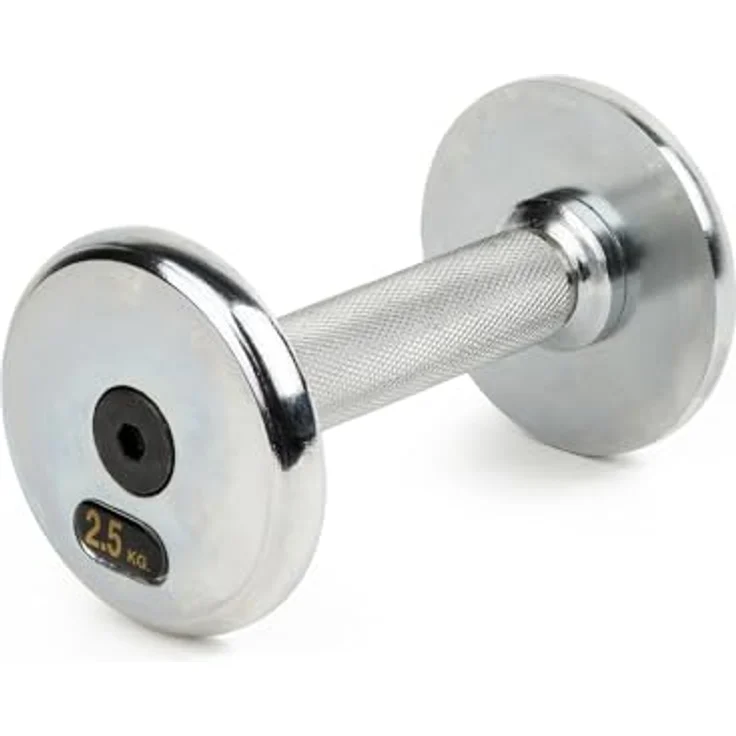 Sport-Thieme Kompakthantel aus Gusseisen, 15 Gewichtsklassen von 2,5 kg bis 40 kg, Studioqualität, 30 mm Ø Hantelstange, 12,5 cm Grifflänge – Bild 2