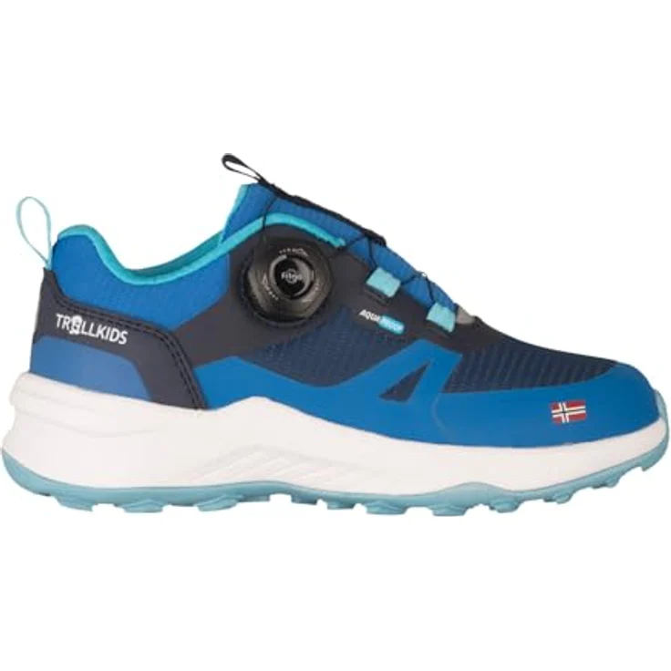 Trollkids Trollfjord Hiker Low XT, Wanderschuhe für Kinder, Harbor Blue/Aqua Haze, Gr. 28 EU – Bild 8