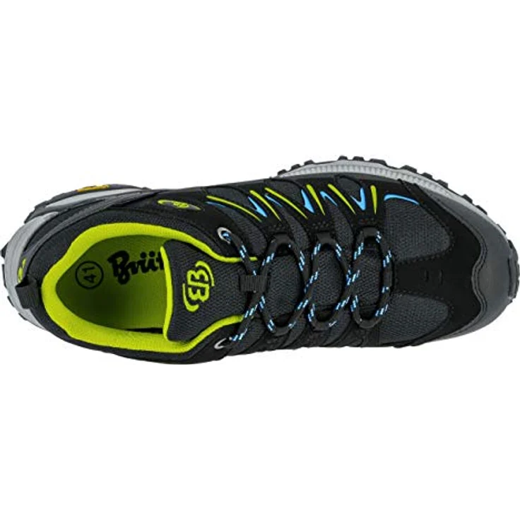 BRÜTTING Wanderschuh Outdoorschuh, Größe 43 EU, Schwarz, Obermaterial Mesh, Schnürer – Bild 5