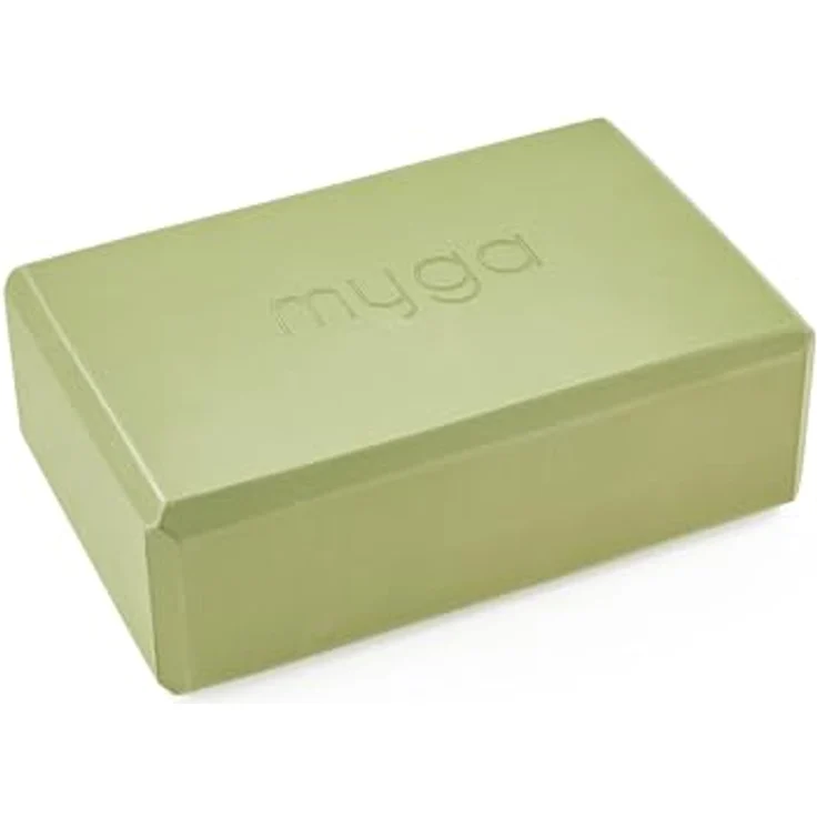 Myga Yoga Block, rutschfest & leicht, ideal für Anfänger & Fortgeschrittene, 23 cm x 14,5 cm x 7,7 cm, optimaler Support für Yoga und Pilates Übungen – Bild 1