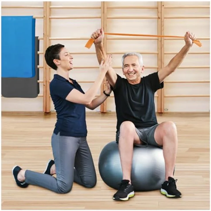 THERABAND Original Fitness Latex-Widerstandsbänder, 45,5 Meter Vorratsrolle, 100% Naturlatex, Gold, ideal für Rehabilitation und Ganzkörpertraining – Bild 2