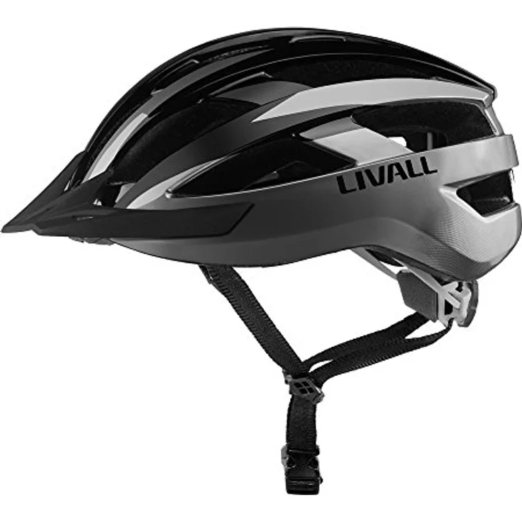 Livall Fahrradhelm MT1, schwarz/anthra, M 54-58 – Bild 4