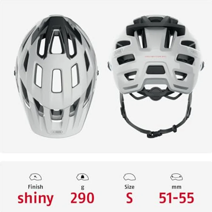 Abus Moventor 2. 0 shiny white 51 - 55 cm – Bild 4