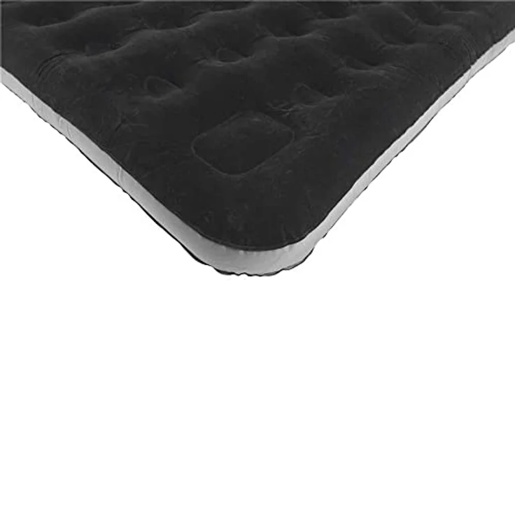 Outwell Flock Classic Isomatte mit integrierter Fusspumpe und erhöhtem Kissenbereich aus strapazierfähigem PVC, Velours-Liegefläche – Bild 2