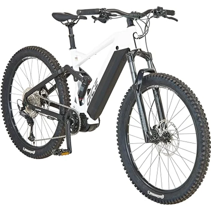 Prophete Herren DICE E-Bike, Weiß matt/schwarz matt, 27,5 Zoll, 250W Motor, 720Wh Akku, 12-Gang Shimano Deore Schaltung – Bild 2