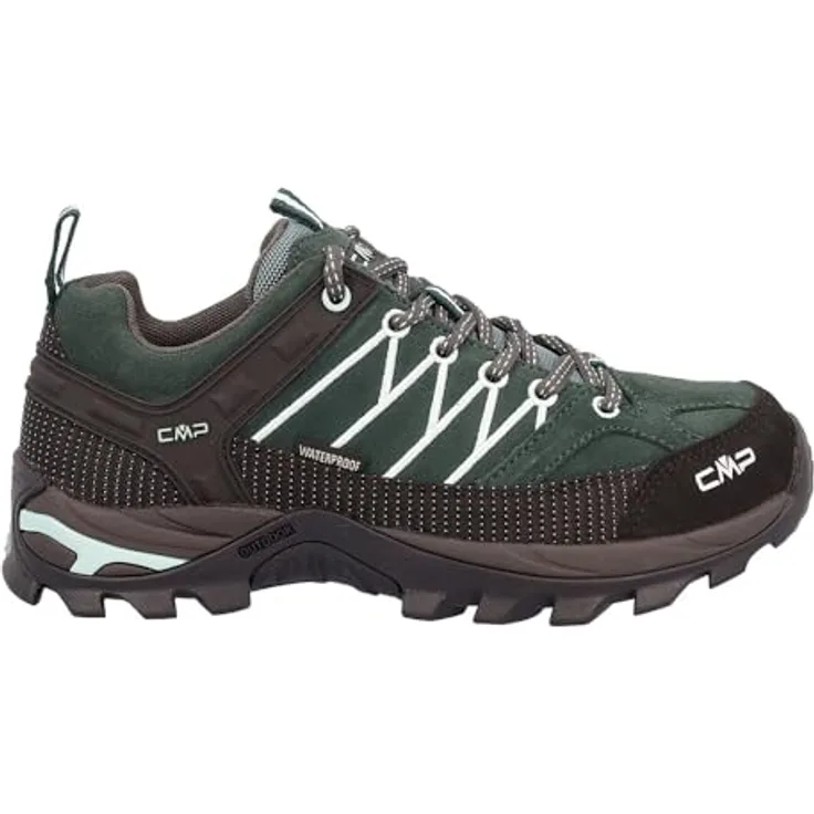 CMP Campagnolo Women's Rigel Low Trekking Shoes, Wasserdicht, Atmungsaktiv, Größe 37, Trek Green