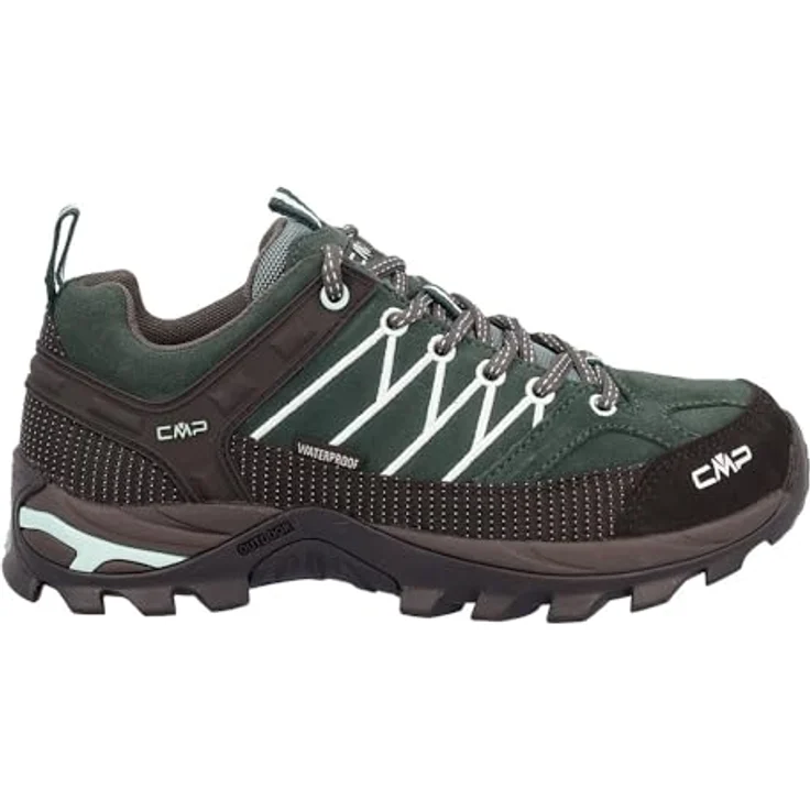 CMP Campagnolo Women's Rigel Low Trekking Shoes, Wasserdicht, Atmungsaktiv, Größe 37, Trek Green – Bild 1