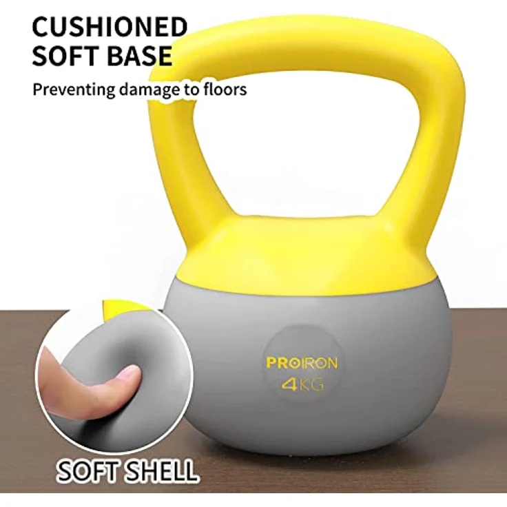 PROIRON Weich Kettlebell, Kugelhantel | 2-10kg | Starter-Sets | Freundlich für Benutzer und Boden, Ideal für Beginner Hause Kettlebell Training Gemacht – Bild 2
