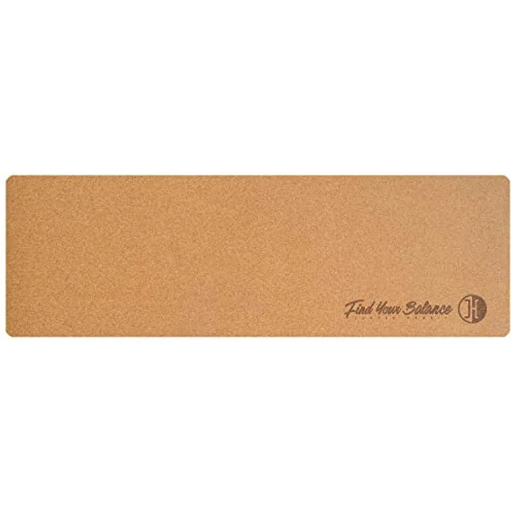 JUCKER HAWAII Balance Board Matte Kork & Kautschuk 183 x 61 cm x 0,2 cm Anti-Slip (Rutschfest) Trickboard Balanceboard Skateboard Surfboard
