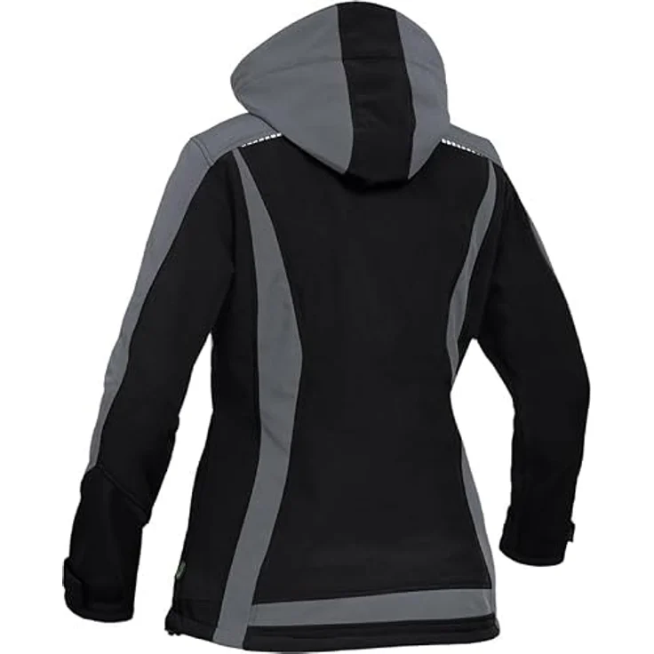 LEIBWÄCHTER Winter-Softshelljacke Flex-Line FLXDI25, atmungsaktiv, wind- und wasserabweisend, Gr. 38, schwarz/grau – Bild 4