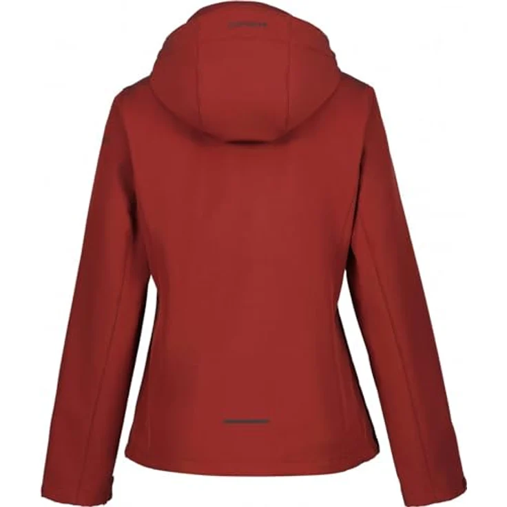 Icepeak Softshelljacke Brenham, Damen Skijacke mit abnehmbarer Kapuze, wasserabweisend, rot, Größe 42 – Bild 2