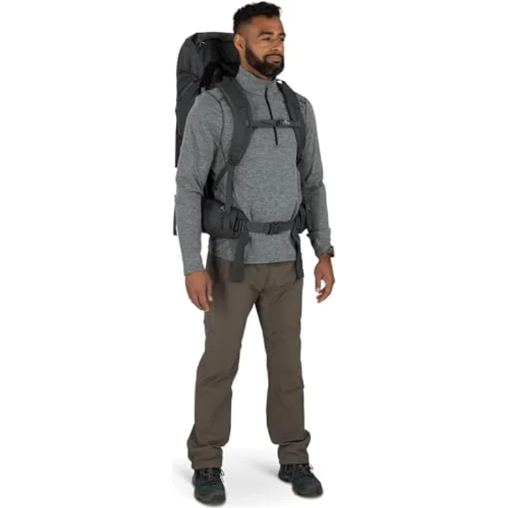 Osprey Rook 50, Trekkingrucksack 75 cm, grau, 100% Polyester, 37 cm x 35 cm – Bild 10