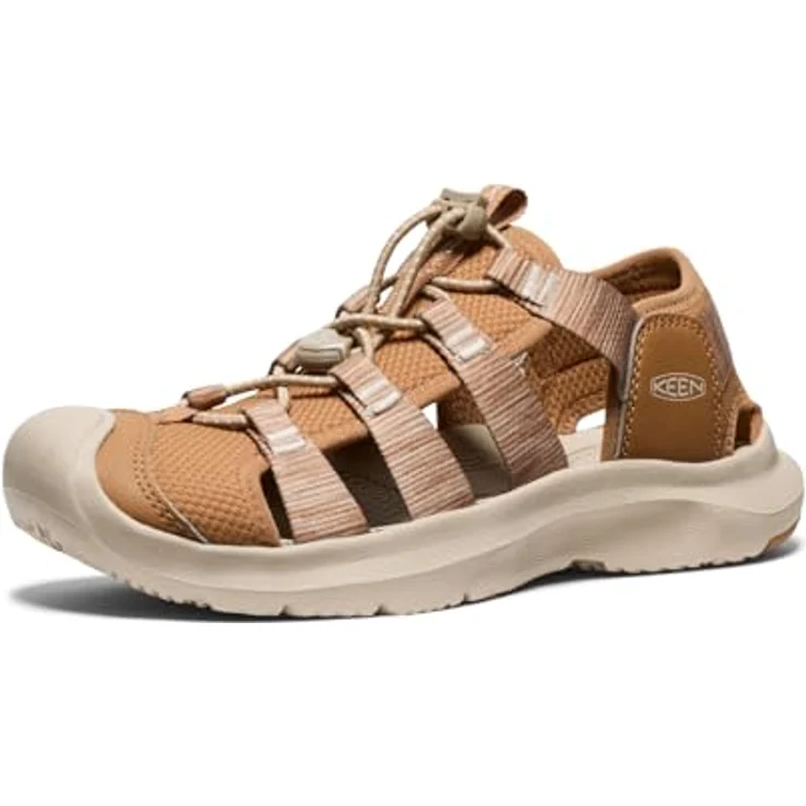 Keen Seanik H2 Damen Trekkingsandale, Chipmunk/Cornstalk, Bungee-Schnellschnürsystem, stoßdämpfende Sohle, maschinenwaschbar, Größe 40.5 – Bild 1