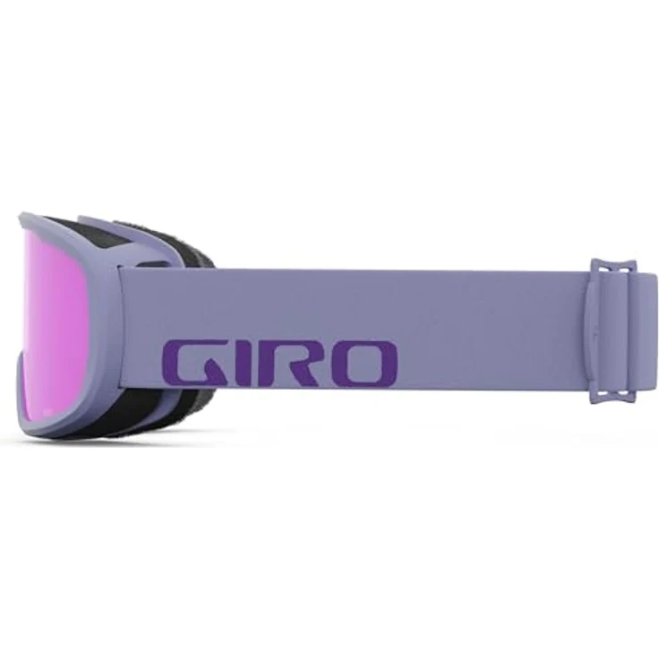 Giro Cruz Skibrille, lilafarbene Wordmarke, bernsteinfarbene Gläser, mit EVAK Vent Technologie und Anti-Beschlag-Beschichtung – Bild 2