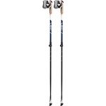 Leki Smart Supreme, Wanderstöcke mit verstellbarer Länge (100-130 cm), Weiss-Blau, Speed Lock 2 und Trigger Shark Korkgriffen