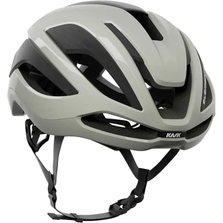KASK Elemento Helm, Performance Fahrradhelm in Sporty Grey, Größe S (50-56 cm) mit verbesserter Aerodynamik und Belüftung