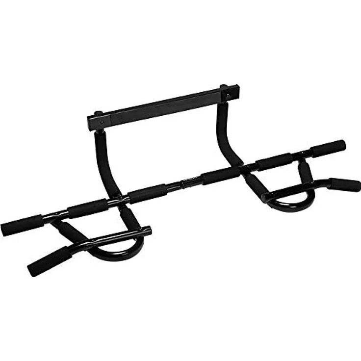 VirtuFit multifunktionale Zugstange Deluxe, Klimmzugstange mit verschiedenen Griffpositionen und Hebelwirkung, schwarz – Bild 1