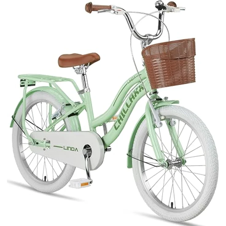 Chillaxx Bike Linda Premium Kinder City Bike in 20 Zoll - Fahrrad für Mädchen, Jungen, geeignet für 6-11 Jahre (Mint-Grün), Leichtes Kinderfahrrad mit modernem Design – Bild 1