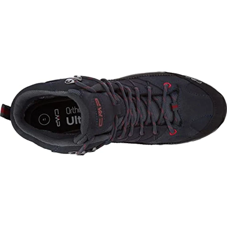 CMP Campagnolo Rigel Mid WP, Herren Wanderschuhe, knöchelhoch, wasserdicht, griffige Sohle, Veloursleder, Blau, Größe 46 – Bild 5