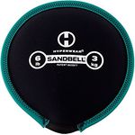 HYPERWEAR SandBell 3kg 6lbs - Fitness Sandsäcke für Fitnesstraining wie Hanteln, Kettlebell, Core Bag, Slam Ball, Wall Ball, Medizinball und mehr - Größen 1kg -23kg
