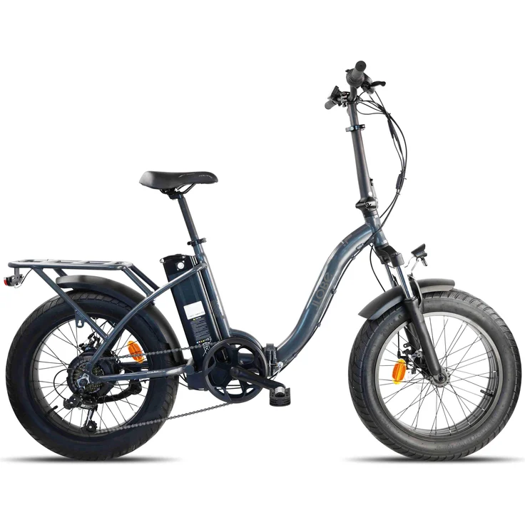 LLobe Falt E-Bike Terrain 20", grau, 250W Bafang Motor, Shimano 7-Gang, bis zu 100 km Reichweite