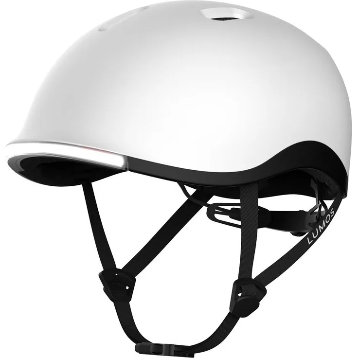 Lumen Labs Nyxel Unisex Helm Modell 2026, Größe L (58-63 cm), mit vorderen und hinteren Blinkern, 56 adressierbare LEDs, Farbe weiß
