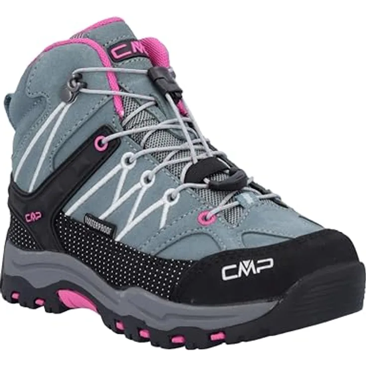 Campagnolo CMP Rigel Mid WP Wanderschuhe Kinder, grau, Größe 34, Leder/Textil, Schnürer