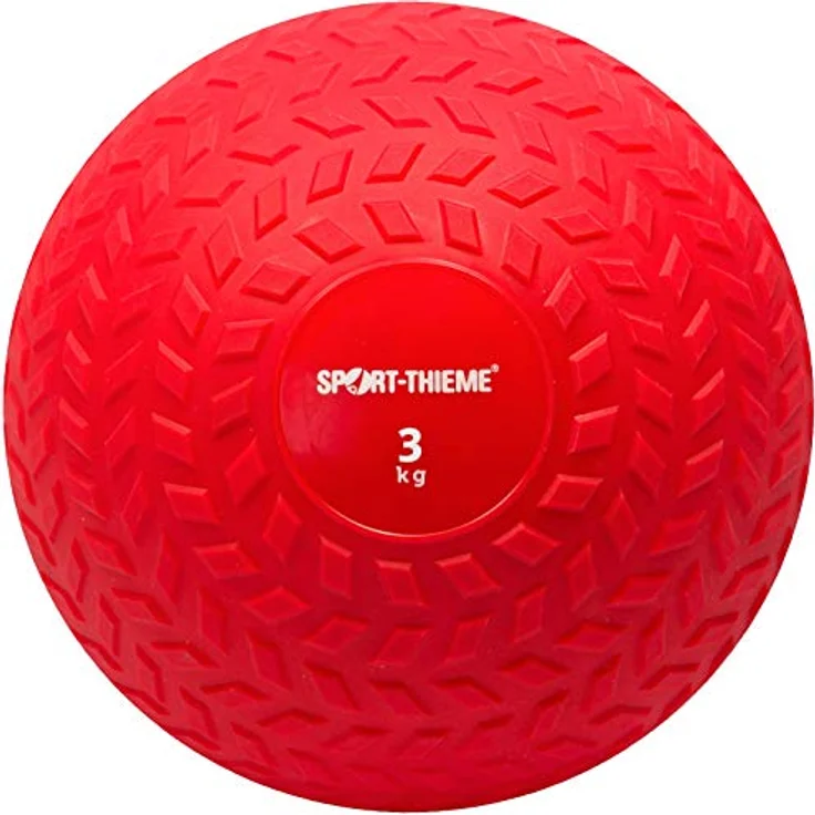 Sport-Thieme Slam-Ball | Gewichtsball, Smash- Battleball mit Stahl-Sand Füllung u. strukturierter Gummi-Oberfläche | In 6 Varianten: 3-20 kg | Ø 23-28 cm – Bild 2